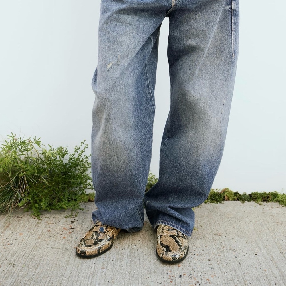 Snake print Zara Loafers
